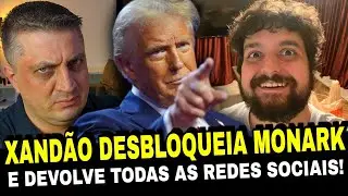 RECUOU! Xand&atilde;o recua e desbloqueia todas as redes sociais de Monark