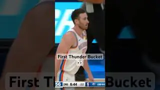 Gordon Hayward Gets His First Bucket As A Thunder! 👀🔥| #Shorts