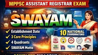SWAYAM unit-1 Topic MPPSC Assistant Registrar 2026 key Facts #mppsc