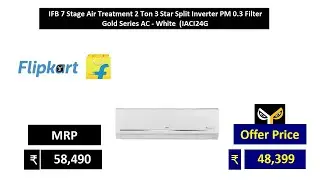 IFB 7 Stage Air Treatment 2 Ton 3 Star Split Inverter PM 0 3 Filter Gold Series AC   White  IACI24G