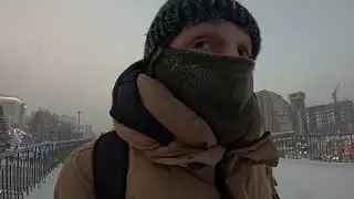 Красноярск, потеплело, минус 34 / Krasnoyarsk, it's gotten warmer, minus 34