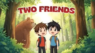 🐻 Two Friends and the Bear | Moral Story for Kids | Bedtime Stories for Kids