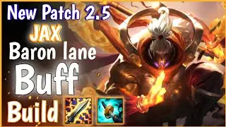 Wild Rift Jax New Buff Build Baron Lane Gameplay Patch 2.5