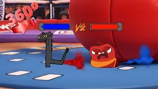 360&deg; Monster ⚔️Battle Red Larva vs Toothless!