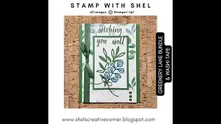 Stamp With Shel-Sneak Peek- Greenery Lane Bundle  & Washi Tape