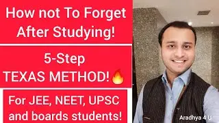 How not to forget things after Reading! 🔥Time management skills for students🔥🌟JEE NEET UPSC