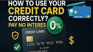 How to Use Your Credit Card Correctly? Pay No Interest.