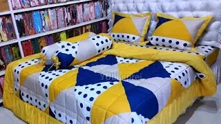 Yuli sprei - bedshet motif zenetta kuning