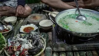 Buổi chiều gió mát bên sông - Ăn nồi Cháo Cá lai rai tâm tình | Gấc Quê