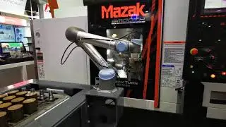 CNC milling application - machine tending automation with UR10 cobot and ProFeeder from EasyRobotics
