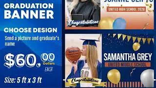 GRADUATION BANNERS FOR SALE