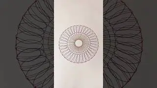 ASMR Spirograph Relaxation | Artistic Spiral for Stress Relief! #art #shorts #spirograph #asmr #2024