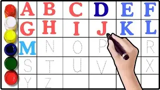 Dotted ABCD | Easy A to Z Tracing for Kids | Learn Letters Writing| A to Z, Kids rhymes | day5 part2