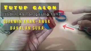 ide kreatif tutup galon dijadiin mainan gasing tali