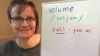 How to Pronounce Volume