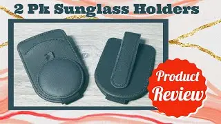 2 Pk Sunglasses Holders for Vehicle Visors