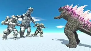1 vs 3! BUFFED S Tier Godzilla vs MECHA GODZILLA TRIO | ARBS Simulation