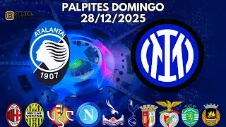 ⚽ Palpites de Futebol – 28/12/2025 | Milan, Napoli, Inter, Benfica e Sporting 🔥