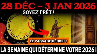 VOUS DEVEZ SAVOIR CELA AVANT DEMAIN ! Semaine 28 déc – 3 jan – la TRANSITION vers 2026 commence !