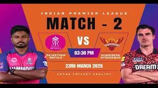 SRH vs RR |Match Prediction |IPL 2025 Match - 2 |SRHvs RR Dream Team |Hyderabad vs Rajasthan