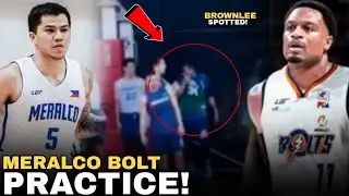 JUSTIN BROWNLEE SPOTTED AT MERALCO PRACTICE l BROWNLEE & JEFFERSON TANDEM! l PBA 