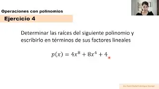 Clase 17 Álgebra. Polinomios - Raíces de un polinomio