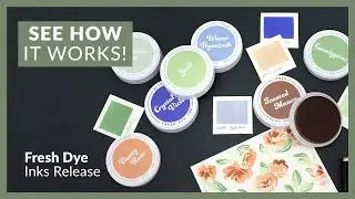 New Round Fresh Dye Inks - SO Easy to Stack!