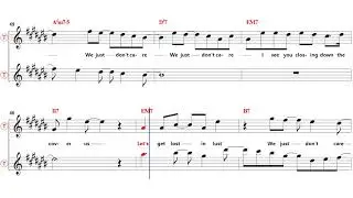 P D A  We Just Don&rsquo;t Care  - Bb Tenor/Soprano Sax Sheet Music [ John Legend ]