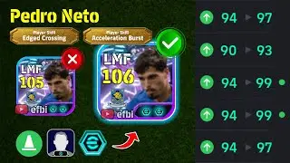 Pedro Neto 106 BEST TRAINING with Booster, Max Level, Player Progression eFootball 2026