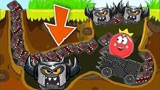 Новый Красный Шар - мод на 1000 квадратов на уровне ! Игра Red Ball 4 mod 100 square шарик от Спуди