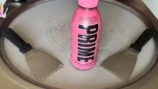 Pink prime | prime ice cream rolls (ASMR)