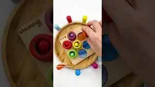 Random Reverse Color Sort with Wood Balls | Soothing Stuff 🙌