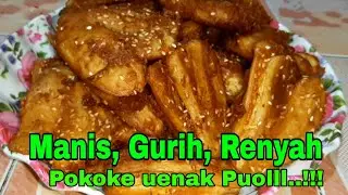 TERNYATA BEGINI CARA BIKIN PISANG GORENG WIJEN YG SANGAT RENYAH, MANIS, GURIH DAN WANGI.
