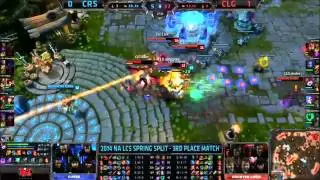 CLG Doublelift pentakill on Jinx vs Curse