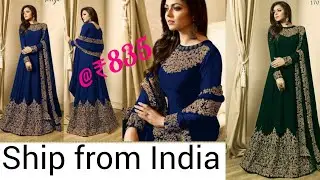 Club Holi Sale// Club Factory EmbroideredAnarkali Gown under 899