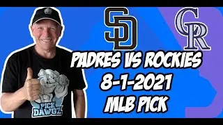 MLB Pick Colorado Rockies vs San Diego Padres 8/1/21 MLB Betting Pick and Prediction
