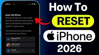 How to Reset iPhone | iPhone Factory Reset | iOS Reset Tutorial 2026