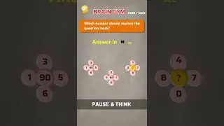 Number Pattern puzzle # 58 | Puzzles with Answer | BrainGym | #shorts