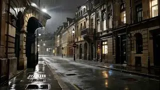 Rain on an Abandoned City | Night Ambience for Sleep