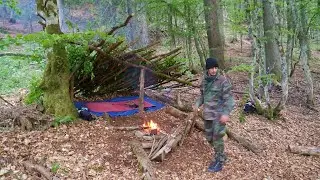 PREMIERE NUIT A LA SAUVAGE - ABRI NATUREL - BUSHCRAFT