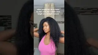 Too locked in with my hair routine 😂💕 #naturalhair #haircare #hairstyles #silkpress #hairgrowth