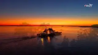 Beautiful Eastern Carolina Sunset Over the Pamlico River