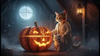 Mama Cat & The Silver Kitten Discover a Magical Pumpkin 🎃 | Halloween Special