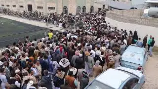 #شاهد اكبر عرس في تاريخ الجمهورية اليمنية لدخول وليمه الغداء في عرس اولد الشيخ حسين ابن حسين الحبابي