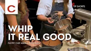 Whip it real Good | Pastry Chef Angela Ferri-Irwin | Tips #shorts