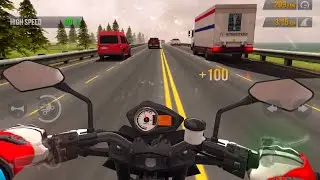 Traffic rider gameplay - 031 | Impossible Rough riding and stunts on wet roads during rain | Crashed