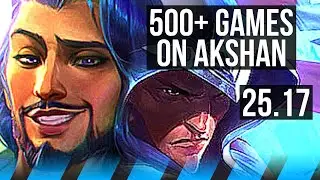 AKSHAN vs TALON (MID) | 48k DMG, 500+ games, Dominating | KR Master | 25.17