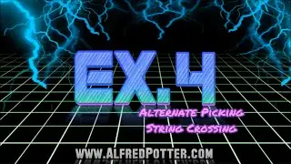 Lead Guitar Exercise #4 - Alternate Picking String Crossing