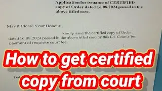certified copy from court, District court/procedure for getting certified copy from court jammu