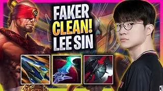 FAKER IS SUPER CLEAN WITH LEE SIN! - T1 Faker Plays Lee Sin JUNGLE vs Warwick! | Season 2025